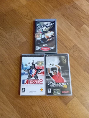 Lotto PSP Need For Speed Most Wanted 5-1-0 + Pes 5 + World Tour Soccer 2 PAL ITA - Immagine 1 di 4
