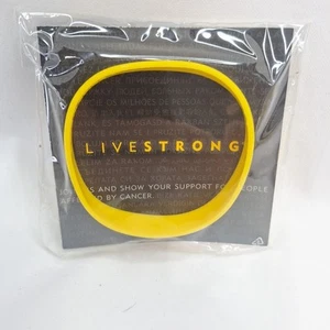 Nike LIVESTRONG Yellow Cancer Support Wristbands, (Size L - XL 8"/202 mm) band - Picture 1 of 2