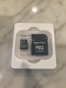 Amazon Basics Carte Mémoire Micro SDXC 128 Go avec Adaptateur Pleine Taille, 100 Mo/S, U3 - Photo 1 sur 2