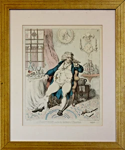 Sunday Times copies of engravings by Gillray: "Temperance" and "A Voluptuary" - Picture 1 of 11