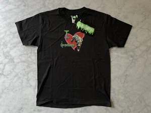 RARE Vintage “I Love Goosebumps” Shirt Youth Medium NWT Curly The Skeleton Heart - Picture 1 of 6