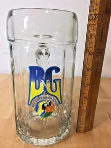 Old Blue N Gold Beer Glass 1L Liter Mug -(HTF/Rare)- - Picture 1 of 11
