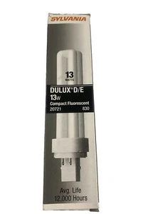 SYLVANIA 20721 Compact Fluorescent Deluxe D/E 830 13W￼New In Open Box - Picture 1 of 5