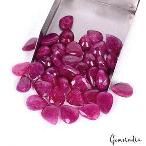 38 Pcs Natural Pink Red Beryl Bixbite (USA) Pear Cut 16-20mm Gemstones~ 460 Cts - Picture 1 of 6