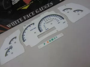 For 95-00 Ford Explorer Ranger Kilometers Cluster White Face Glow Through Gauges - Picture 1 of 11