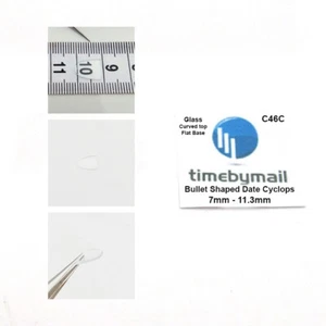 BULLET DATE CYCLOPS Magnifying Lens Bubble for Watch Glass Crystal 7mm - 11.3mm - Picture 1 of 4
