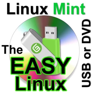 Linux Mint Latest 22.2 Cinnamon 64bit Easy! LIVE/BOOTABLE DVD-or-USB FREESHIP! - Picture 1 of 1