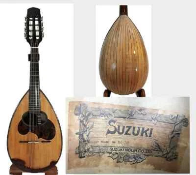 Mandolina de arce con tapa de abeto sólido Japón Suzuki M-30 Bowlback OJMN395 Foto 1 de 4