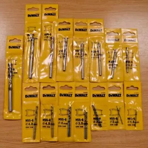 DeWalt HSS-G Drill Bits 1.5mm - 10mm For Steel and Metals DIN 338 - Picture 1 of 12