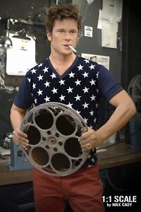 Screen Accurate FIGHT CLUB NAVY STAR T shirt, Tyler Durden, Brad Pitt