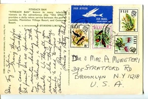Fiji Cover with Birds and Flowers Postage stamps - Picture 1 of 3