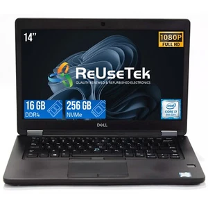 Dell Latitude 5491 14" Intel i7-8850H 2.60GHz 16GB RAM 256GB NVMe SSD Win 11 Pro - Picture 1 of 22