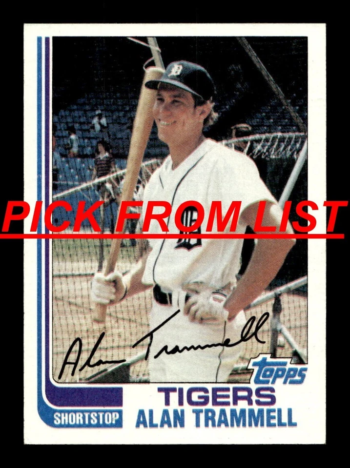 1982 Topps 272-539 EX-MT/NM Pick From List All PICTURED - Image 1 of 1