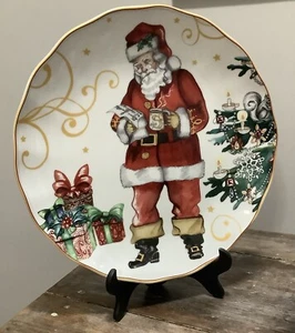 Williams Sonoma Twas the Night Before Christmas SANTA CLAUS PLATTER 13" - Picture 1 of 4