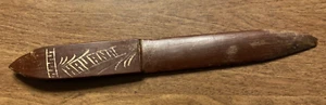 Vintage Wood Carved Handmade Decorative Letter Opener 9” ***BROKEN TIP*** C27 - Picture 1 of 18