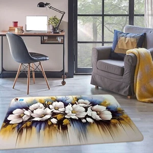 3D Painting Petals K067 Non Slip Rug Mat Elegant Photo Carpet Panda - Picture 1 of 5