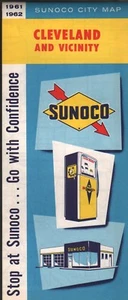 Hoja de ruta Sunoco 1961: Cleveland and Vicinity nuevo de lote antiguo - Imagen 1 de 1