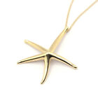 TIFFANY & Co. Starfish Necklace Yellow Gold 18K K18YG Au750