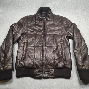 Hugo Boss Lederjacke Herren Medium gesteppt Bomber Puffer McLaren 50th selten - Bild 1 von 17