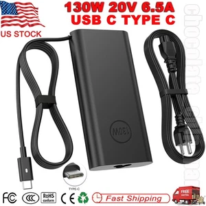 130W USB C Type-C Charger For Dell XPS 9350 9360 9370 9380 9365 2-in1 DA130PM170 - Picture 1 of 15