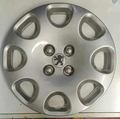 LOT DE 4 ENJOLIVEURS PEUGEOT PARTNER/308/207  JANTES 15" AVEC  LOGO - Photo 1/3