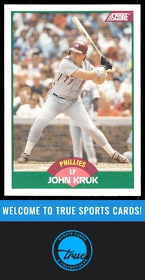 1989 Score Rookie & Traded #70T John Kruk - Image 1 of 2