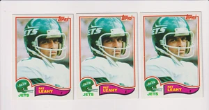ERROR MAL TRASERO 1982 Topps - Delantero Pat Leahy, Trasero Dennis Harrison 3 Copias - Imagen 1 de 2