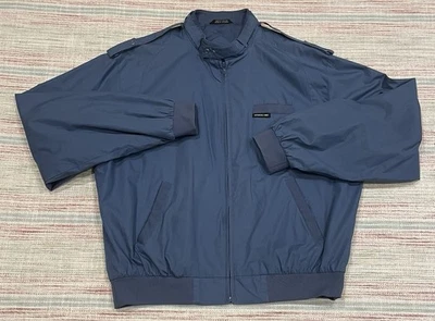 Vintage Members Only Mens Size XL Long Bomber Racer Windbreaker Jacket @NICE@ - Image 1 of 4