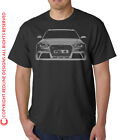 Mens Audi RS4 Organic Cotton T-Shirt Car Eco Friendly Clothing Gift 