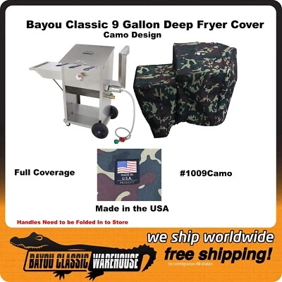 Bayou Classic CAMO 700-709 9 Gallon Full Length Deep Fryer Cover Made in the USA - image 1 of 3