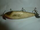 Vintage 3-3/4 Inch WOOD w/ Glass Eyes Injured Minnow Fishing Lure  Lot Z-381