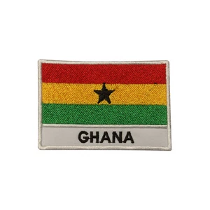 Ghana Country Flag Patch Iron On Patch Sew On Badge Embroidered Patch - Picture 1 of 1