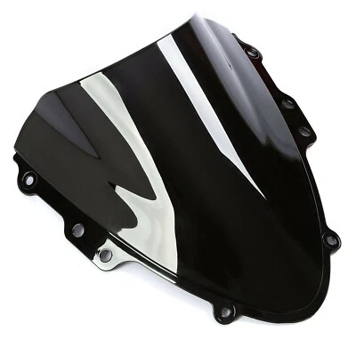 Black Double Bubble Windshield Shield ABS For Suzuki  GSXR600/750 K4 2004-2005 — 第 1/4 张图片