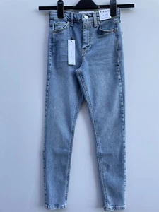 TOPSHOP Jamie Light Blue High Waisted Skinny Jeans Size 4 6 8 10 14 - Picture 1 of 4
