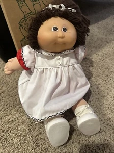 Vintage Original Cabbage Patch Kids Doll 1978-1982 Brown Hair Brown Eyes Pony - Picture 1 of 14