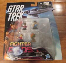 Star Trek Fighter Pods 4 Figures 2 Pods New Uhura Spock Gaila