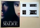 Malice - Vintage Press Ad Sheet & Synopsis Booklet - Nicole Kidman, Alec Baldwin