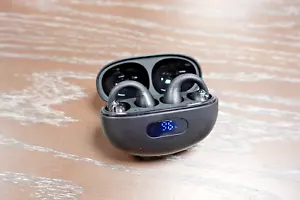 Jzones Auricolari sportivi a conduzione ossea con clip per orecchie aperte - Nero - Foto 1 di 6