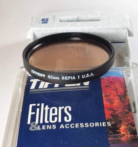 TiFFEN 62mm Sepia 1 Solid Filter 62SEP1 Authentic USA 62 mm E62 Warm coloration - Picture 1 of 4