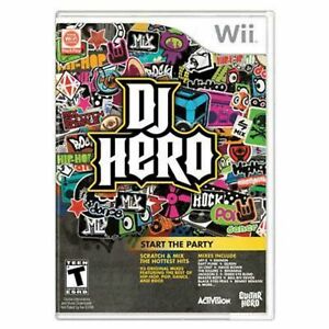 Nintendo Wii DJ Hero 1 Video Game Hit Songs Turntable Style Beat Action Scratch