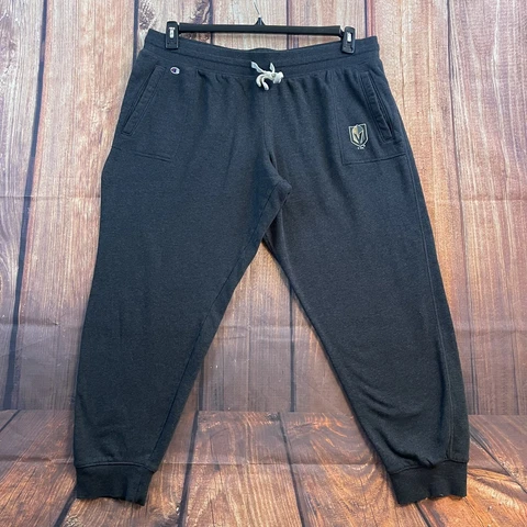 NHL Las Vegas Golden Knights Joggers Adult Size 2XL Gray Athletic Pants Pockets Cover