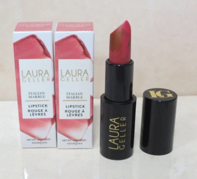 LAURA GELLER LÁPIZ LABIAL MÁRMOL ITALIANO - CARAMELO FRESA - LOTE DE 2 PIEZAS 0,12 OZ Foto 1 de 4