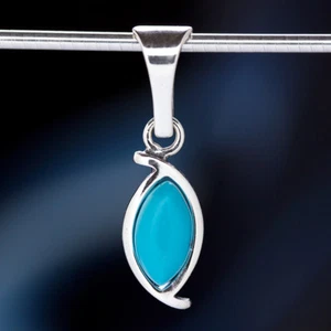 Türkis Silber 925 Anhänger Sterlingsilber Damen Schmuck A0596 - Bild 1 von 2