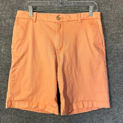 Pantalones Cortos Chinos IZOD de Agua Salada para Hombres Talla 30x9.5 Coral Elastizados Frente Plano Tiro Medio Foto 1 de 4