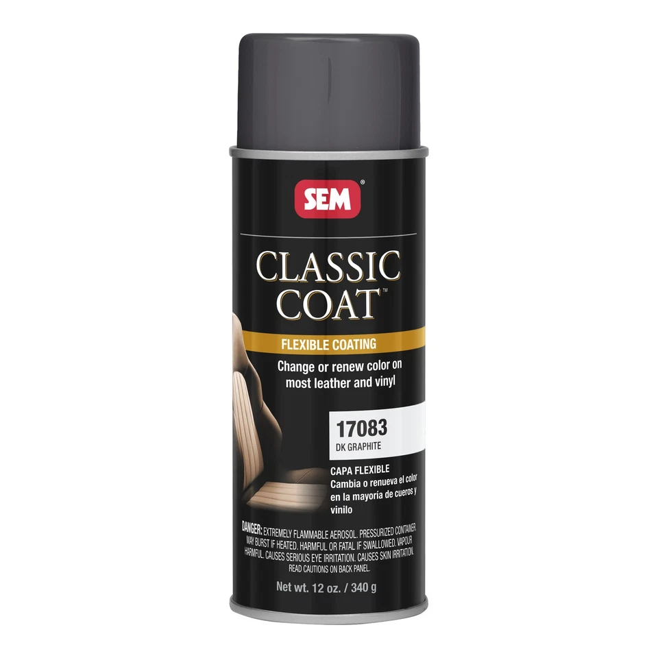 SEM 17083 Classic Coat Dark Graphite for Interior Vinyl & Leather 12 oz - Image 1 of 1