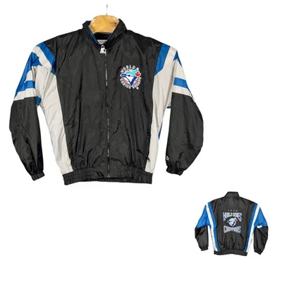 Vtg Starter Toronto Blue Jays Full Zip 1992 World Series All Weather Jacket Sz S - Image 1 of 4