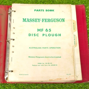 Massey Ferguson Parts Book MF 65, 90, 91, 564, 66 Plough and 67, 63 Sundercut  - Picture 1 of 9