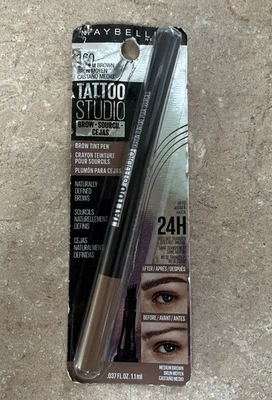 Maybelline Tattoo Studio Eyebrow Tint Pen Medium Brown 360 - Image 1 of 4