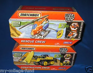 EQUIPO DE CONSTRUCCIÓN Y RESCATE DEL SISTEMA DE CONSTRUCCIÓN Y RESCATE MATCHBOX MEGA PLATAFORMA NUEVO - Imagen 1 de 1