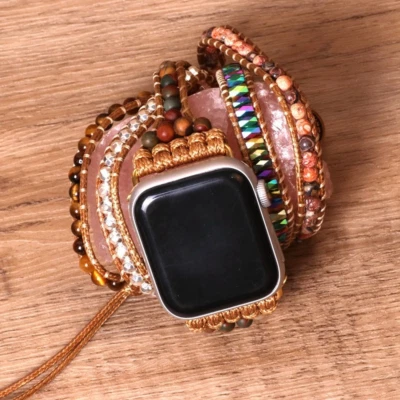 42/44/45mm Handmade Bohemian Band Strap for Apple iWatch Series 6 5 4 3 2 1 - Image 1 of 4